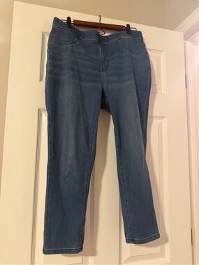 Time and Tru Jean Denim Capri Pants Junior lg (12-14)